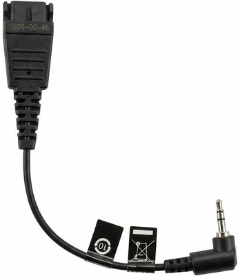 POLY 2,5 mm iki QD kabelis (0,45 M)