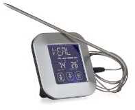 Multi Stegetermometer elektronisk med timer og minutur 0-250C,1 stk