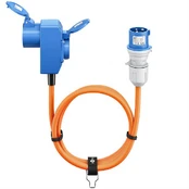 Adapteris kabelis CEE na CEE 16A i Schuko 90st 1,5m kaina
