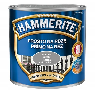 Hammerite dažai ant rūdžių 0.7 l pilka