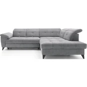 Kampinė sofa Inferne, pilka kaina