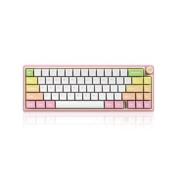 Klaviatūra Dustsilver D66 (Peach Oolong) - Gateron Red switches