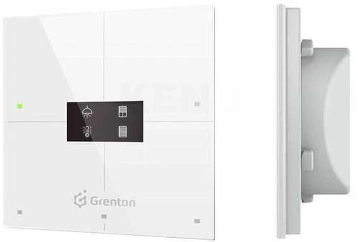 GRENTON SMART PANEL/ 4 TOUCH AREA/ OLED DISPLAY/ TF-BUS/ Baltas GLASS FRONT