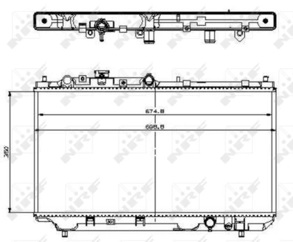 Variklio radiatorius NRF NRF 509512