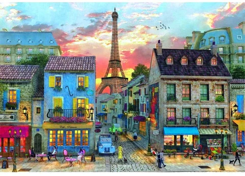 Clementoni CLE puzzle 1000 Compact HimejiStreetsOfParis 39983