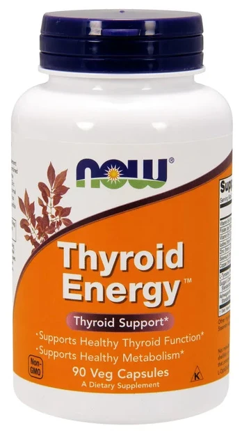 NOW Foods Thyroid Energy, 90 veg kapsulių