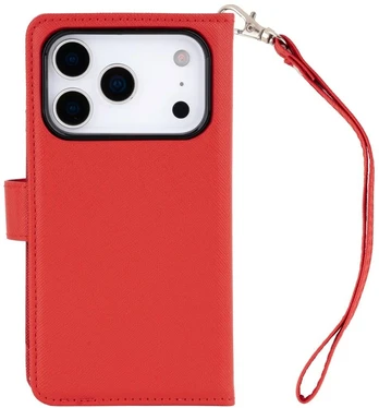 Dėklas Mercury Essential Diary do iPhone 17 Pro / 18 Pro raudona