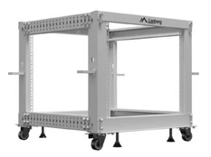 LANBERG Open rack 19inch 9U 600X600-1100 adjustable grey kaina