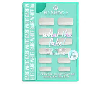 WHAT THE FAKE! False Nails Set #04 - Bare White 6 pcs