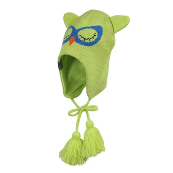 Huppa Vaikų kepurė MC´OWL, lime/ blue