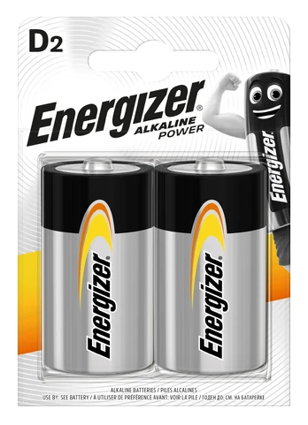 Elementai ENERGIZER Alkaline Power , D, LR20/E95, šarminiai, 2 vnt
