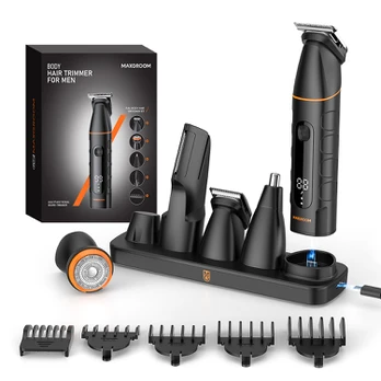 MAXGROOM LK-892 multifunctional trimmer with replaceable tips - juodas