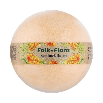 FOLK & FLORA SEA BUCKTHORN vonios burbulas, 130 g