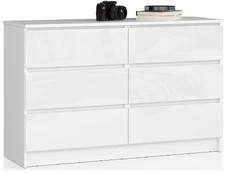 Komoda K120, blizgi balta kaina