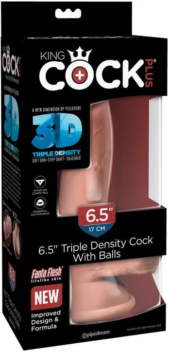 Dildo KINGCOCK TRIPLE DENSITY 20,3 cm