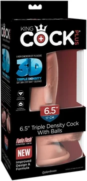 Dildo KINGCOCK TRIPLE DENSITY 20,3 cm kaina