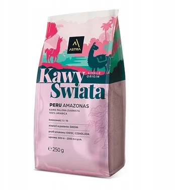 Turtle Coffee ASTRA Peru kava, visos pupelės, 250 g