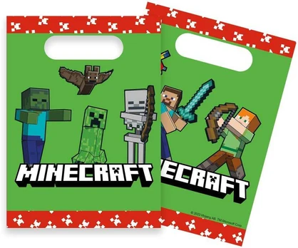Ei Brandia Party bag paper Minecraft 4 pcs