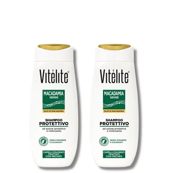 Apsauginis plaukų šampūnas Vitélite Macadamia, 2x250 ml