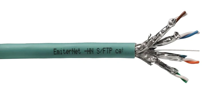 Emitter Net S/FTP Cat.7 1000MHz B2ca LSZH-FR Cable, 4x2x23AWG Wire