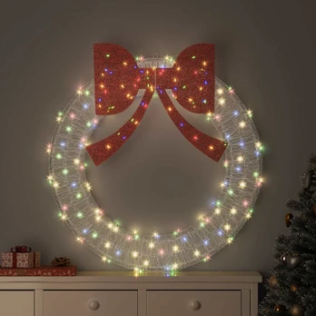Vainikas Įvairiaspalvis 120 cm Akrilas