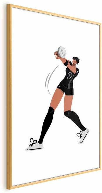 Artgeist Plakatas - Illustration - Female Volleyball Team Player