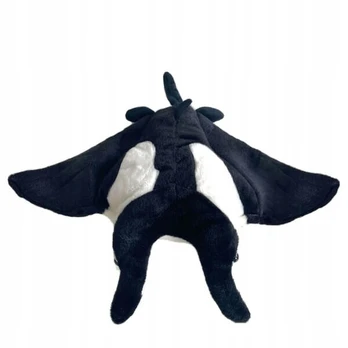 Pliušinė manta, juodai balta, 31 cm