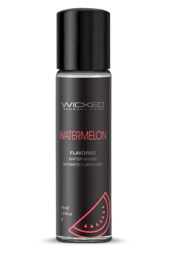 Wicked Aqua Watermelon Flavored Lubricant 30ml - Water-Based, Vegan