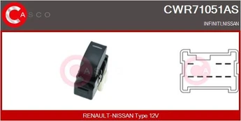 Jungiklis, lango pakėliklis CASCO CWR71051AS