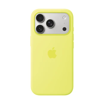 iPhone 17 Pro Silicone Case with MagSafe – Neon Yellow