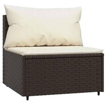 Sodo sofa iš ratano 63x63x57,5 cm, ruda