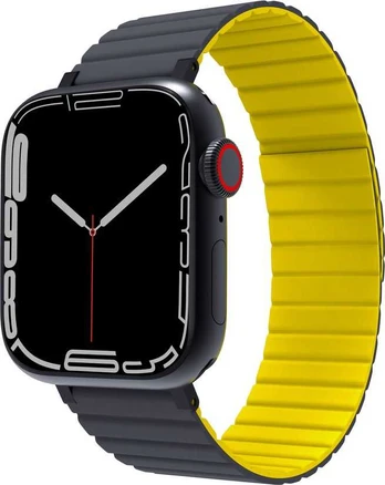 Jcpal Dirželis JCPal FlexForm do Apple Watch Band Gray/Geltona (38/40/41mm)