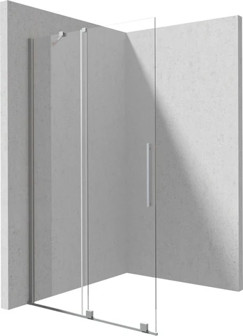 Walk-in shower wall 80 cm - sliding