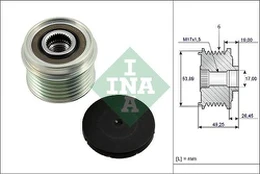 INA 535 0233 10 Freewheel alternator pulley