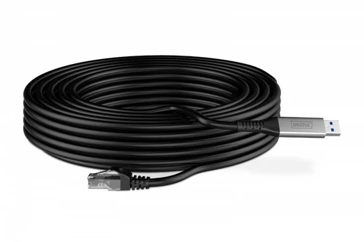 DIGITUS USB 3.2.RJ45 Ethernet Kabelis 1Gbit/s 15 m
