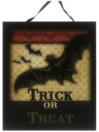 Div lev. Trick or Treat skilt