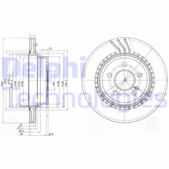 Stabdžių diskas DELPHI BG3758