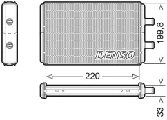 DENSO DRR12016 Heater radiator kaina