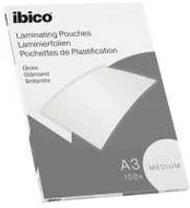 Ibico Laminavimo plėvelės, vidutinės, 100 mikronų, A3 (100)