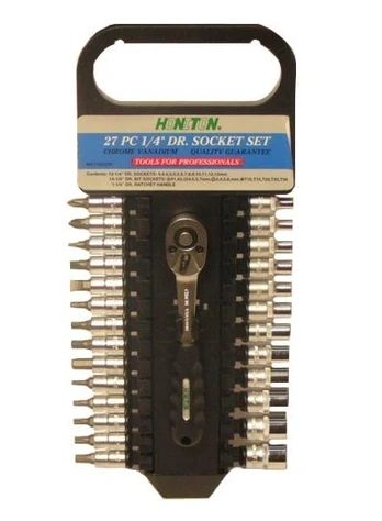 HONITON Rinkinys KLUCZY 27 ELEMENTÓW 1/4" 1127