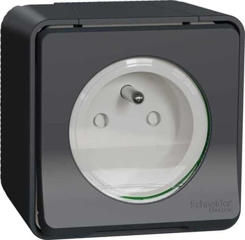 Schneider Electric Mureva Style Socket 2P+PE antracitas MUR35031