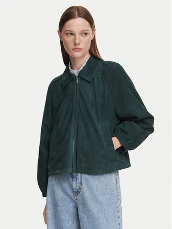 Weekend Max Mara Odinė striukė Zuppa 2625446011 Žalia Regular Fit