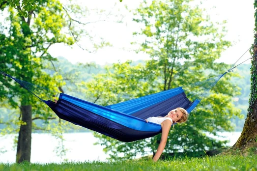 Hamakas Amazonas Silk Traveller Ocean, mėlynas