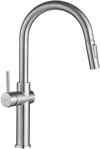 Virtuvinis maišytuvas Rea Fresh High, Brushed Nickel