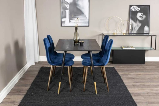 Venture Design Valgomasis stalas, Dipp, 75x120x85 cm, Juodas