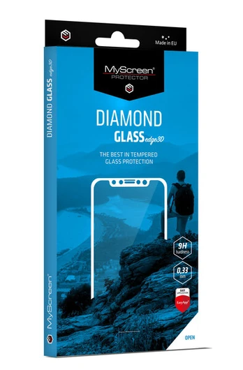 LCD apsauginis stikliukas MyScreen Diamond Edge 3D Huawei P40 Pro juodas
