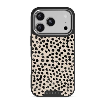 Almond Latte - Cute iPhone 17 Pro Case, Elite Dark (MagSafe) / Silver