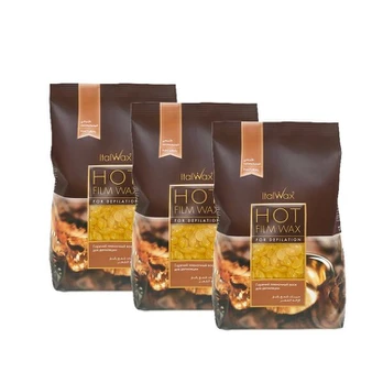 Depiliacinis vaškas granulėmis Italwax Natural, 500g x3