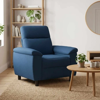 Sofa Mėlyna 95 x 90 x 95 cm Audinys
