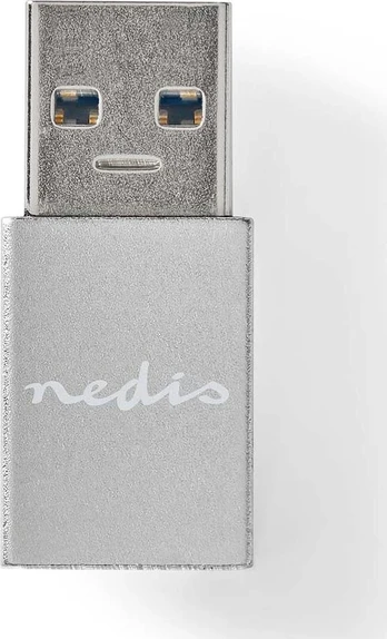 Adapteris USB Nedis CCTB60925AL USB-A - USB-C Sidabrinė (CCTB60925AL)